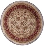 51 x 53 Double Knott Pak Persian Design Area Rug with Wool Pile - | a 5x5 Round Rug | An Authentic Hand Knotted Pak Persian High Quality Rug