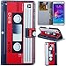 Note 5 Case,Galaxy Note 5 Case,Gift_Source [Stand Feature] Premium Magnetic Wallet Case With TPU Flip Case Cover for Samsung Galaxy Note 5 , Cassette Tape