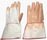 C.R. LAURENCE 12 CRL Gauntlet Cuff Smooth Natural Rubber Palm Gloves