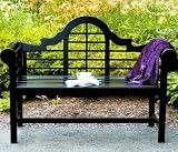 Achla Design Lutyen Bench - Black