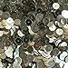 8mm Flat Round Sequins Light Champagne Gold Shiny Metallic. Made in USA