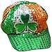 St. Patrick's Day Tri Color Sequin Shamrock NewsBoy Hat