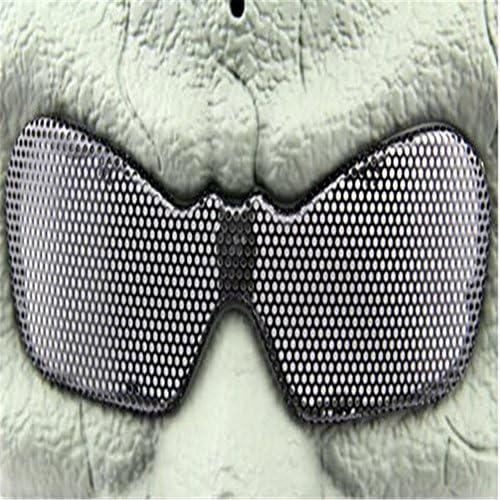 Mysun Halloween Plastic Mask ,Masquerade Cosplay Field CS and Movie Props Skull Half Face Multipurpose Mask(GHTong)