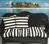 Set of 2 Indoor/Outdoor Deck Pillows - South Beach Onyx