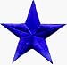 Solid Blue Star - 3" - Embroidered Iron On or Sew On Patch