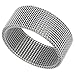 Surgical Stainless Steel 10 mm Mesh Ring Wedding Band sizes 5-14