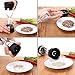 ICICLE 2-in-1 Hourglass Salt and Pepper Grinder Set - Manual Salt and Pepper Shakers - Salt & Pepper Mill Pair with Adjustable Coarseness