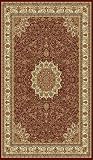 Traditional Area Rug, Elegance Collection, Red