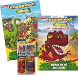 Dinosaurs Coloring Book Set with Crayons (Imaginext By Fisher-price)