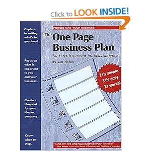 One-page business pitch picture