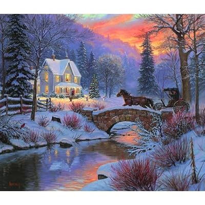 Home for the Holidays 550pc Jigsaw Puzzle by Mark Keathley