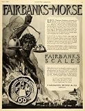 1920 Ad Scales Industrial Sector Factory Fairbanks-Morse Logo Thaddeus Chicago - Original Print Ad