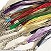 HYBEADS 20pcs 18'' Mixed Silk Organza Ribbon Necklace Strap Cord Chain