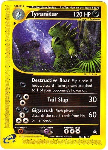 Pokmon Single Trading Card - TYRANITAR (Aquapolis #40/147) by Pokmon TCG