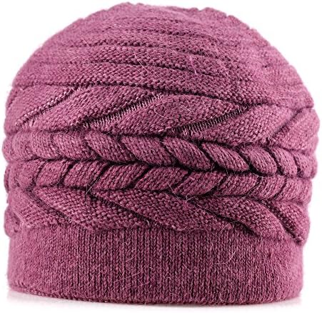 Fishka Women's Elegant Angora Hats Pink