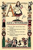 Art Poster, A for Alice in Wonderland - 18.75 x 27.5