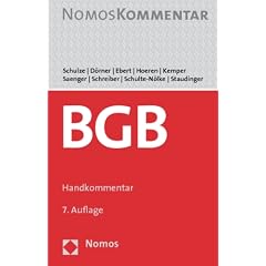 B�rgerliches Gesetzbuch: Handkommentar