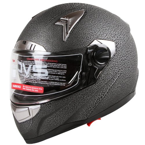 Cracked Paint Texture Reptile Skin Effect Dual Visor Motorcycle Street