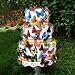 3D Butterfly "Natural" Garden Wedding Cake Topper Set (60x Butterflies)
