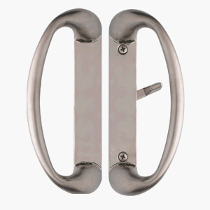 Cambridge Zinc Die-Cast Sliding Glass Door Handle in Satin Nickel Finish