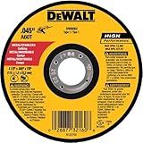 DEWALT DW8062B5 4-1/2-Inch by 0.045-Inch Metal and Stainless Cutting Wheel, 7/8-Inch Arbor, 5-Pack