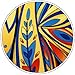 Shlax & Wing Mens Ties Neckties Pattern Black Yellow Blue 100% Silk Jacquard Woven Handmade