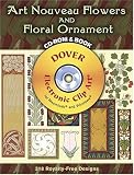 Art Nouveau Flowers and Floral Ornament CD-ROM and Book (Full-Color Electronic Design Series)
