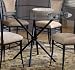44 Inch Round Dining Table with Glass Top - Hillsdale Furniture - 4637-810-49020