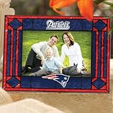 61JVRat o6L. SL160  New England Patriots Art Glass Horizontal Frame