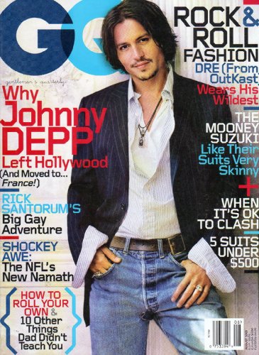 GQ august 2003 (Why Johnny DEPP Left Hollywood)
