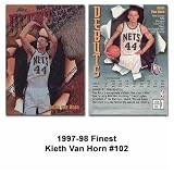 Topps Finest New Jersey Nets Keith Van Horn 1997-98 Rookie Card