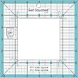June Tailor 6-1/2-Inch Outer 3-1/2-Inch Inner Get Squared Ruler
