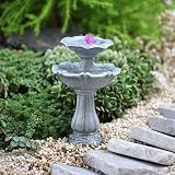 Miniature Fairy Garden Double Birdbath