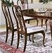 Kitchen & Housewares : Set of 2 Cherry Finish Wood Queen Anne Style Dining Chairs