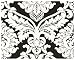 Heimwerken : livingwalls  529275 Vliestapete Flock Trend Neo Barock weiss schwarz (damask white on black w/c)