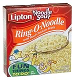 Lipton Noodle Soup, Soup Secrets Ring-O-Noodle, 2-Count 4.9oz Box (Pack of 12)