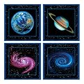 Self-Stick Planetary 4-pc. Wall Art Set