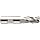 Niagara Cutter S335 Carbide End Mill, for Stainless Steel & Titanium, Uncoated (Bright), 3 Flutes, Radiused-Corner End