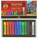Koh-i-noor Toison D'or - 12 Round Extra Soft Pastels. 8552