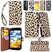 Cellularvilla Wallet Case for BLU Life Play L100A Brown Leopard Pu Leather Wallet Card Flip Open Pocket Case Cover Pouch