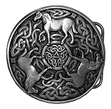 Irish Horse Celtic Knot Belt Buckle