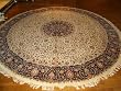 Handmade Indian Round Tabriz Rug 11'3"x11'3"