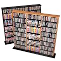 Triple Media Tower - Oak/Black