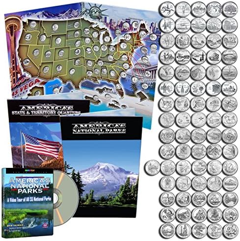 1999 - 2009 Complete Uncirculated State Set & 2010 - 2013 National Park Quarters