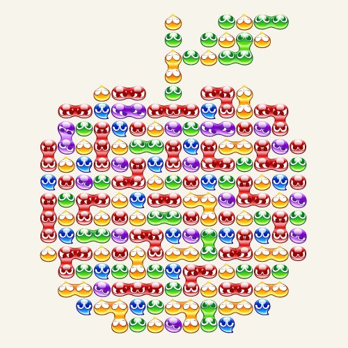 Cover image : ぷよぷよ7 ぷよりんごTシャツ ナチュラル サイズ:S