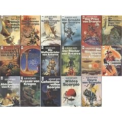 Band 1 bis 17 der Saga um Dray Prescot (Transit nach Scorpio - Die Sonnen von Scorpio - Der Schwertk�mpfer von Scorpio - Die Armada von Scorpio - Der Prinz von Scorpio - Die Menschenj�ger von Antares - In der Arena von Antares - Die Flieger von Antares - Die Waffenbr�der von Antares - Der R�cher von Antares - Die fliegenden St�dte von Antares - Die Gezeiten von Kregen - Die Abtr�nnigen von Kregen - Krozair von Kregen - Geheimnisvolles Scorpio - Wildes Scorpio - Dayra von Scorpio)
