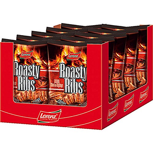10 Tüten Lorenz Roasty Ribs BBQ Hot Grill Style Lorenz a 60g