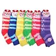 Women's (3 Pairs) Soft Anti-Skid Fuzzy Winter Socks - Designs Available