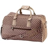 Checkered Tapestry Travel Bag