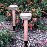 SohoDecor 2 Pack Copper Finished Outdoor Solar Lights